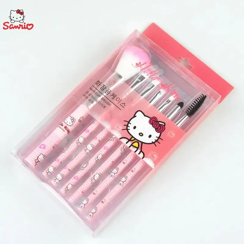 

Anime Sanrio Makeup Brush Set Hello Kitty Eyeshadow Foundation Blush Brush Women Cosmetic Beauty Tools Kit Girl Birthday Gifts