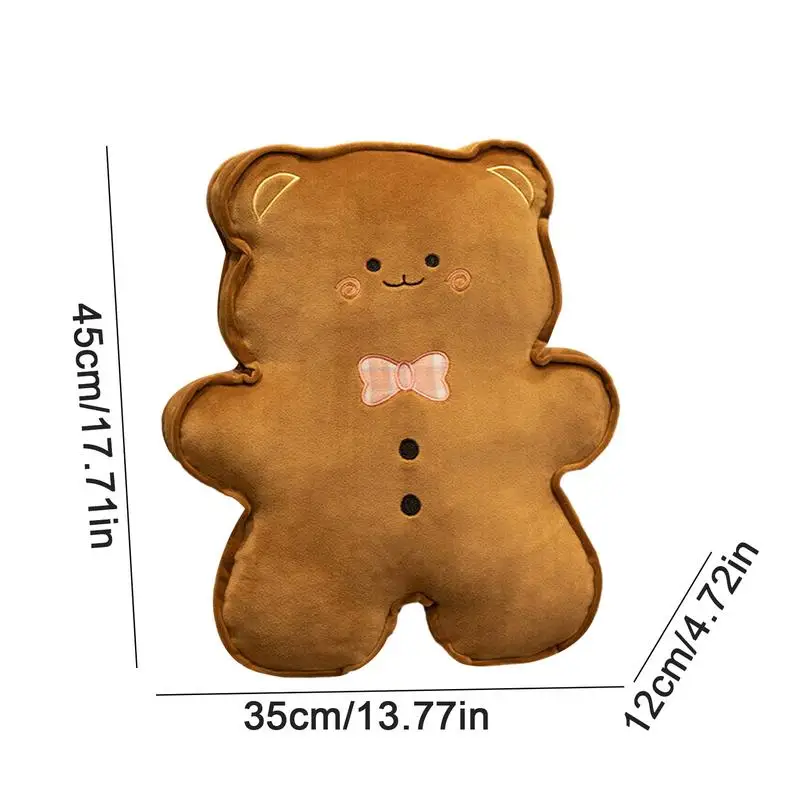 Gingerbread Man คริสต์มาสของเล่นตุ๊กตาน่ารักตุ๊กตายัดไส้ของเล่น Gingerbread Man กอดหมอนสําหรับครอบครัวเพื่อนร่วมงาน