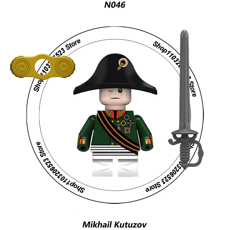 Moc ww2 Mitte des Jahrhunderts Mini Figur Feld Marschall Krieg Serie 2024 DIY Bausteine Spielzeug Freunde Geschenk für Jungen Mädchen Juguetes