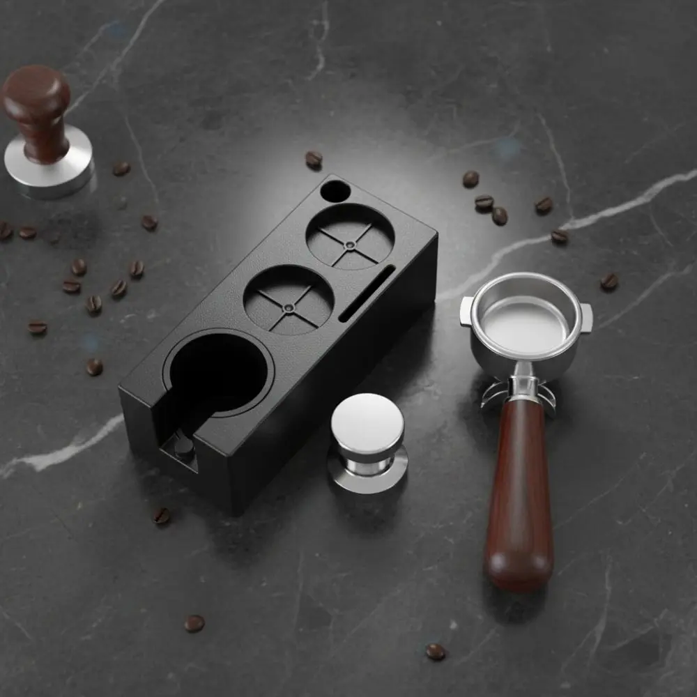 51/53/58 MM Coffee Tamper Station Adjustable Height Non-slip Bottom Coffee Machine Handle Bracket Rectangular ABS