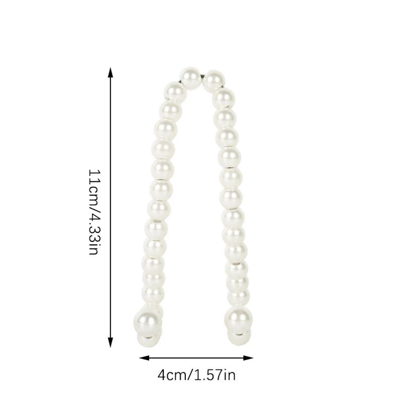 Car Rear Seat Hook White Pearl Hanger Car Hook Half Open Design Auto Hook Stainless Steel Car Seat Headrest Hook Car Accessories
