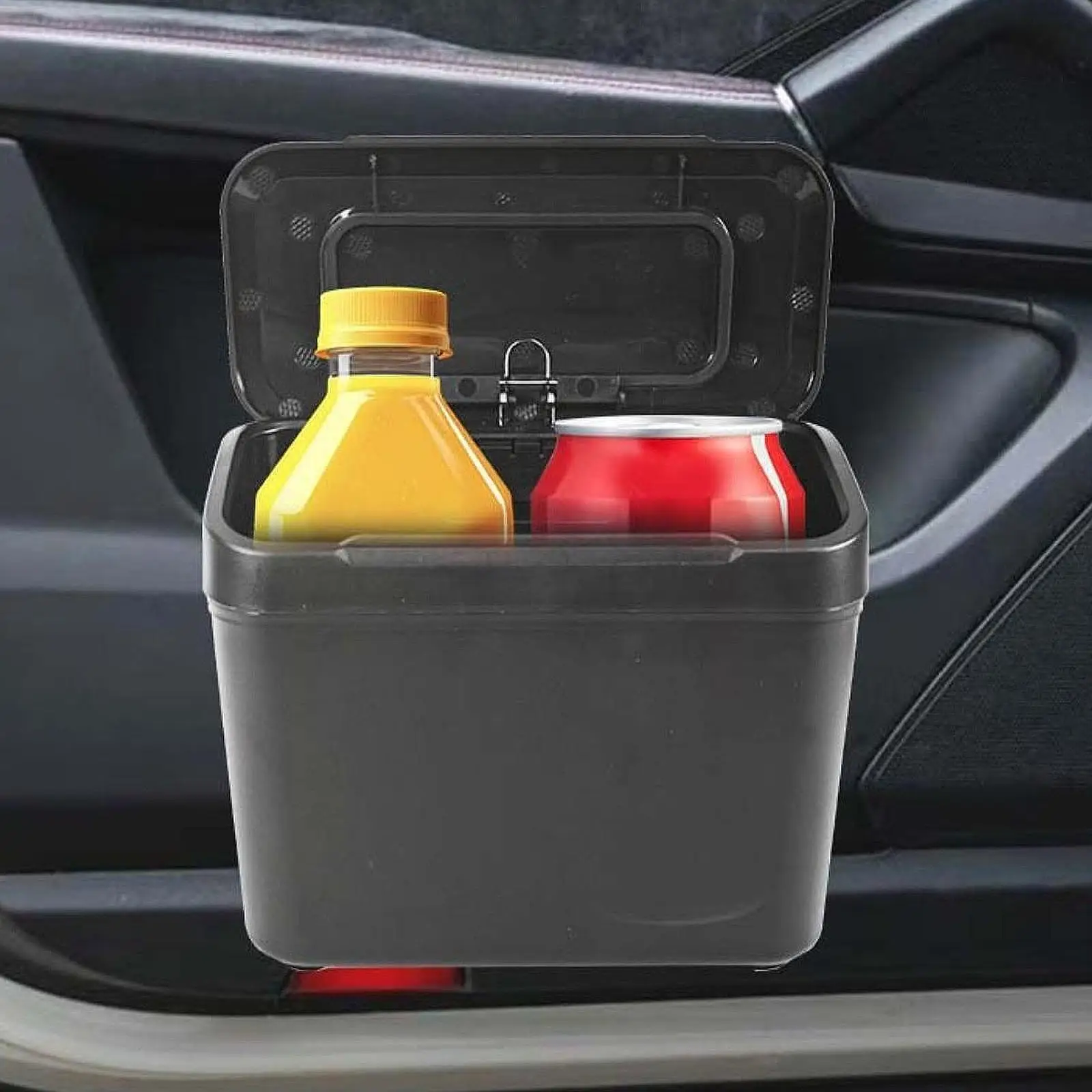 Car Trash Can Rubbish Bin Portable Car Storage Box for Auto Trucks Cars