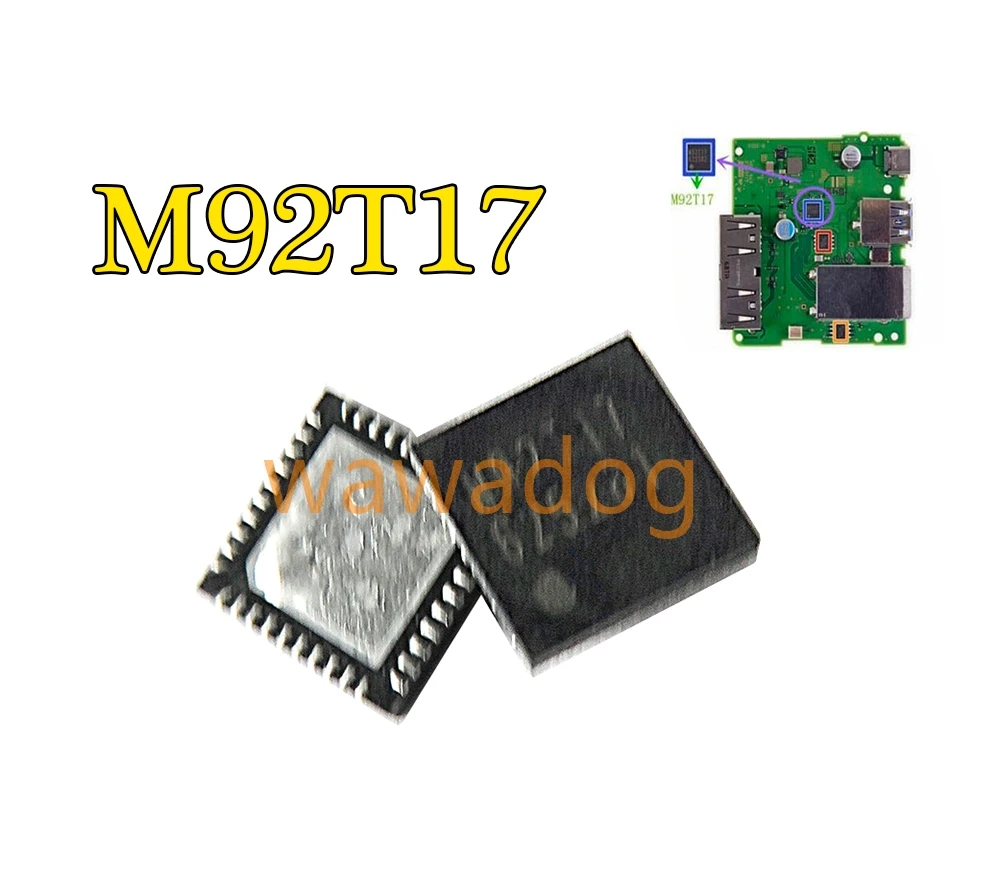 10 قطعة ل NS التبديل اللوحة الأم صورة الطاقة IC شحن البطارية IC رقاقة M92T17 التحكم الصوتي والفيديو IC