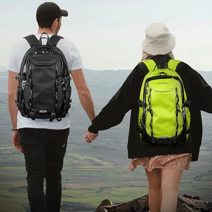 Outdoor Men's Backpack Large Capacity Travel Bag Casual Hiking Women's Style Waterproof Durable Comfortable Shoulder Straps
