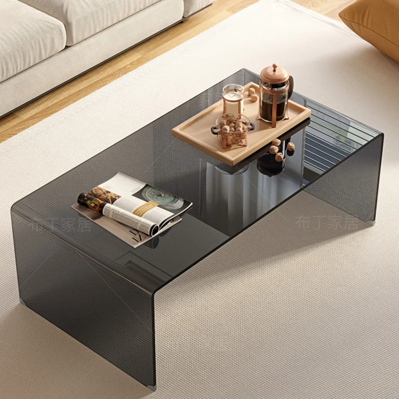 Glass Living Room Rectangular Furniture for Room Coffee Table Low Table Console Cofee Removable Side Bed Tables  Modern Corner