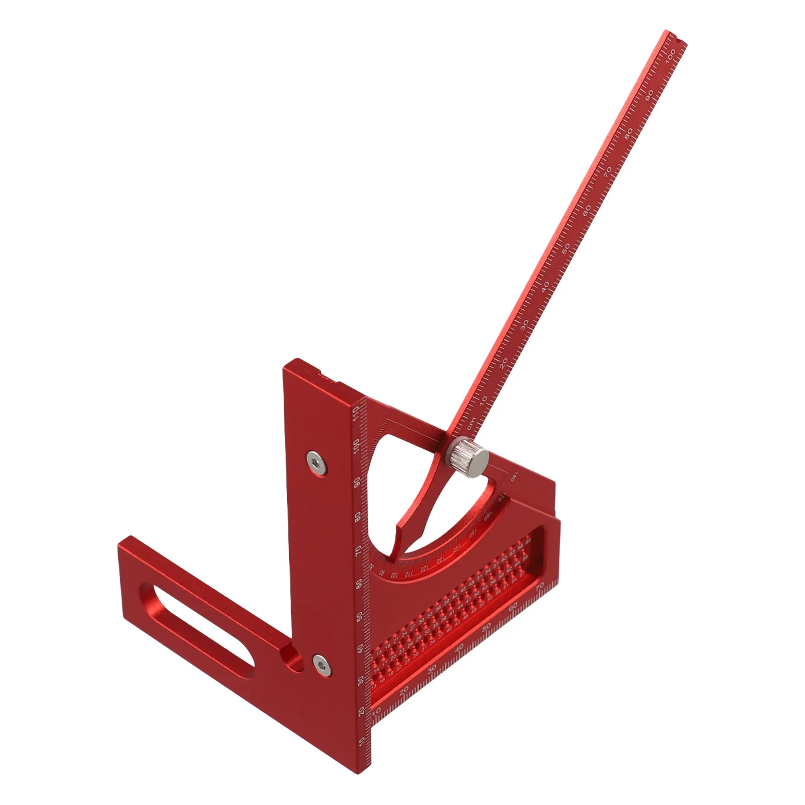 cnc-加工定規アルミ合金ツールアルミ角度測定ツール正確なマーキングガイドプロの木工ツール