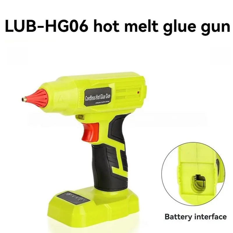 SEWS-Digital Display Cordless Hot Glue Gun For Ryobi 20V Battery Temperature Adjustable Heavy Duty Glue Gun For DIY Crafts
