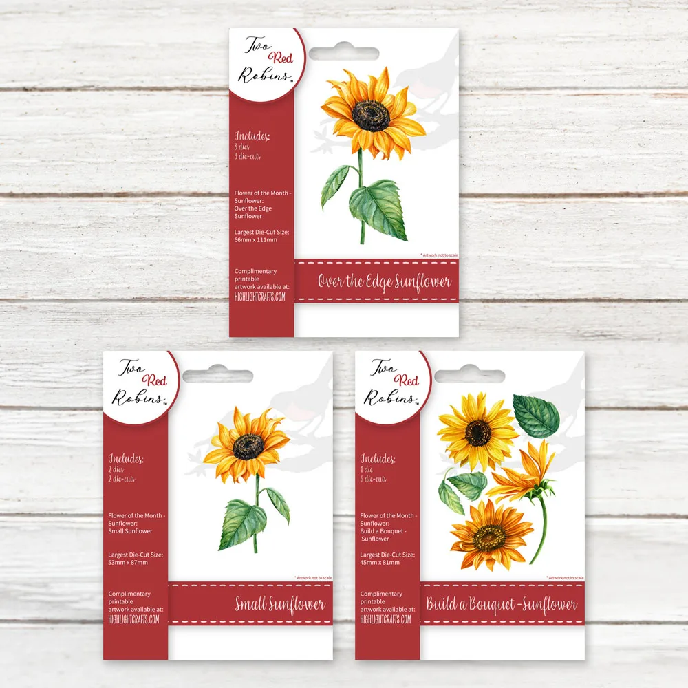 

Flower Of The Month Sunflower Over The Edge Sunflower Metal Cutting Dies Scrapbooking Diary Decorate Embossing Diy Greeting Card