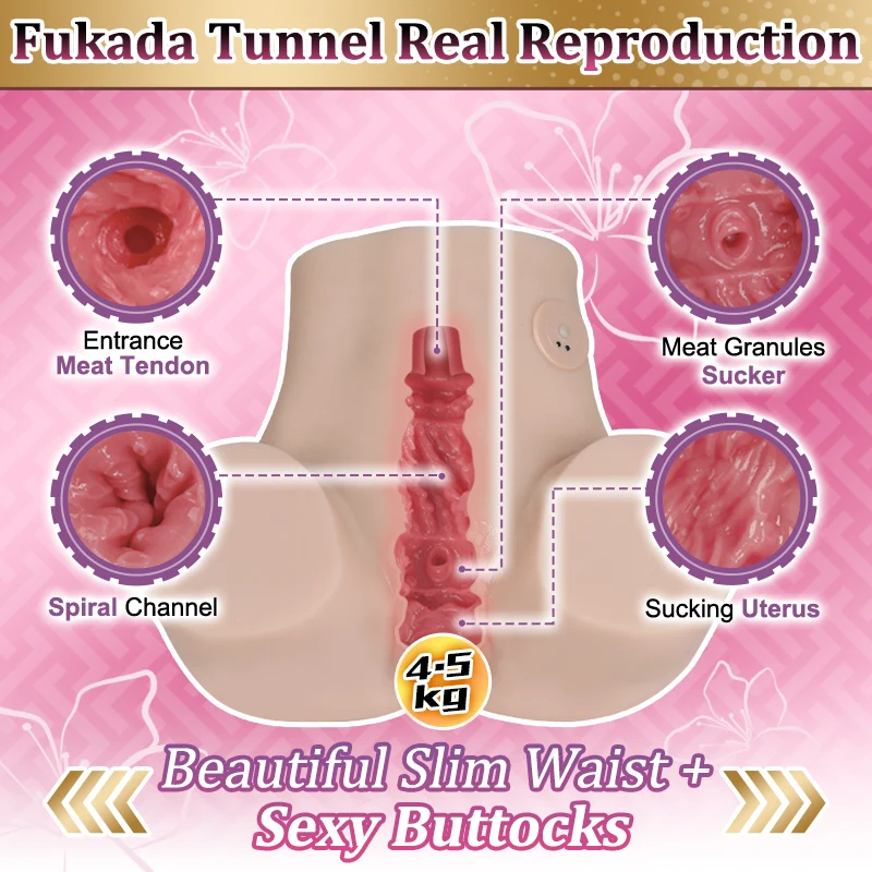 YUU Eimi Fukada Automatic Male Masturbator Thrusting Sex Doll Real Vagina with Telescopic Sucking Masturbation Sex Toy For Adult