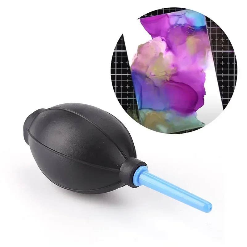 Black Alcohol Ink Air Blower Inner ball diameter 5.5cm for Manipulating Alcohol Ink Movement control the flow DIY Handmake Craft