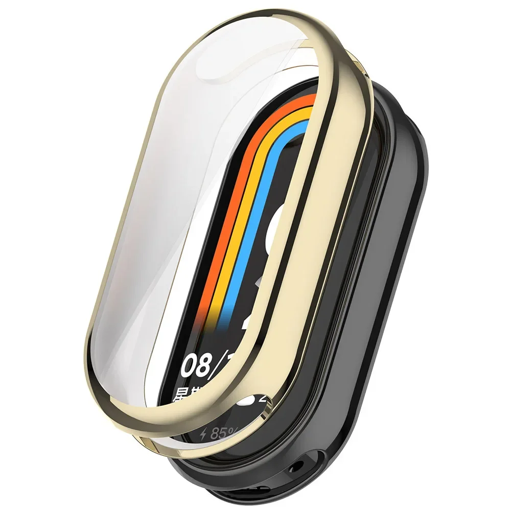 Custodia morbida impermeabile con protezione per schermo per Xiaomi Mi Band 9 Ceramic Special Edition Custodia protettiva in TPU ultrasottile Mi Band 8