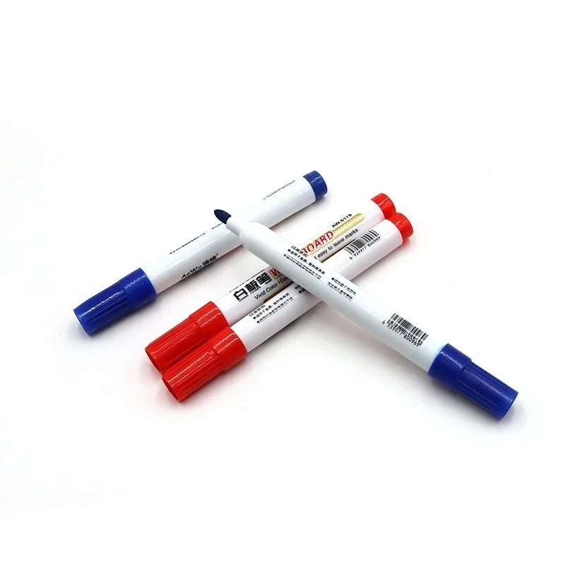 3pcs/set Whiteboard Pen Black Whiteboard Markers Erasable Water-based Markers Pen office Tools Drawing Pen Blue/Black/Red