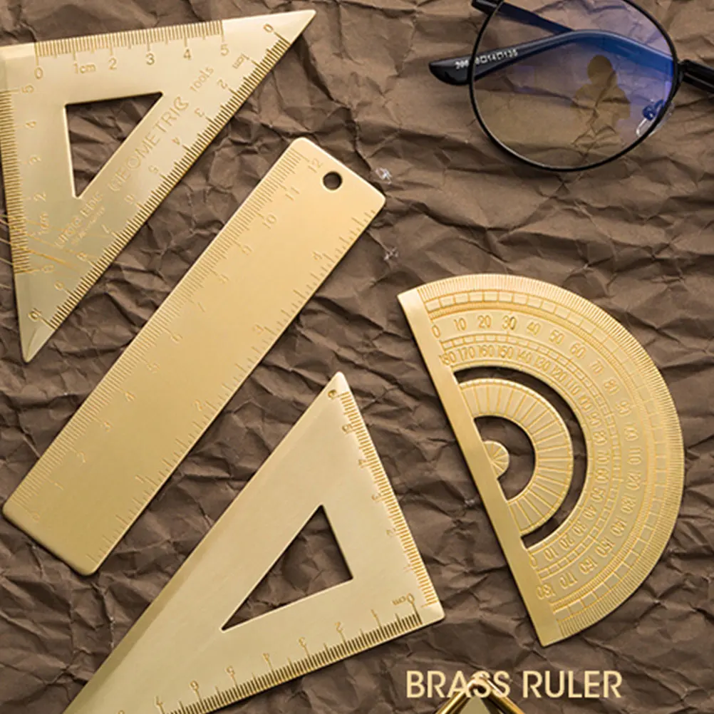 

Stainless Steel Triangle Ruler 30Cm Precision Drawing Tool for Students Architects Engineers Protractor Miter Framing Square