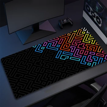 Simple Line Mouse Pad Abstraction Art Game Mousepad Gamer Rubber Computer Accessories Large Gaming Mouse Mat Non-slip Desk Mat