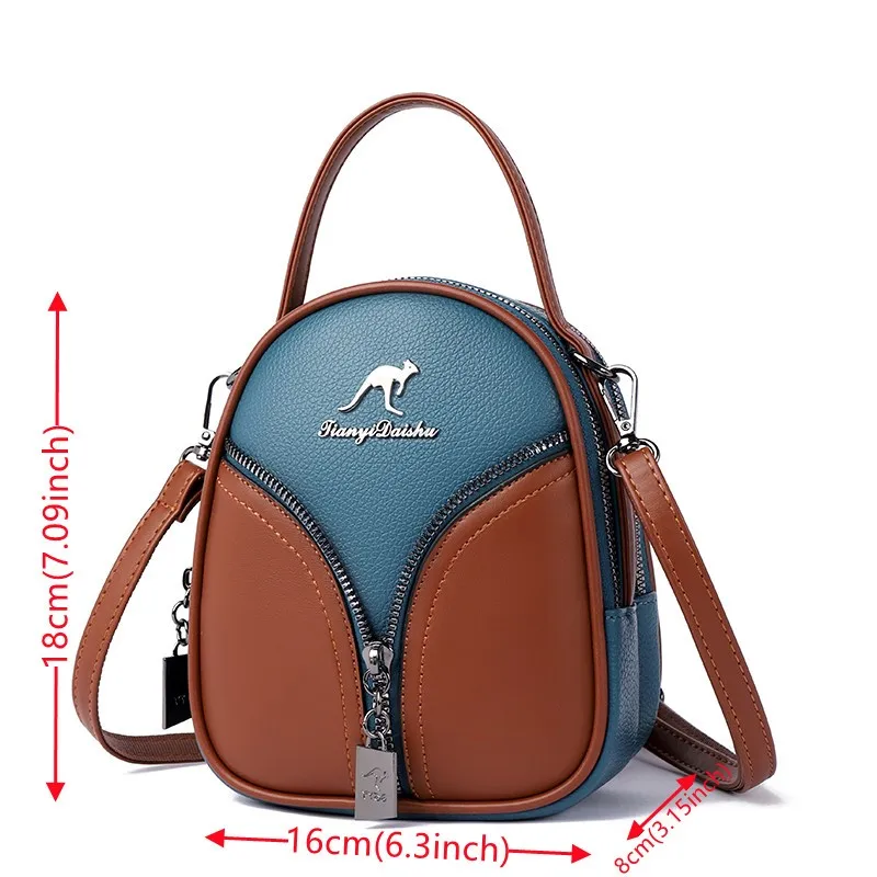 Women's Soft PU Leather Trend Shoulder Bag Handbags Designers Luxury Female Top-handle Crossbody Bag Large-capacity Fashion Tote