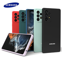 For Samsung Galaxy A55 A73 A53 A33 A72 A52 A70 A50 A50S A12 Case Liquid Silicone Phone Back Cover Protective Coque