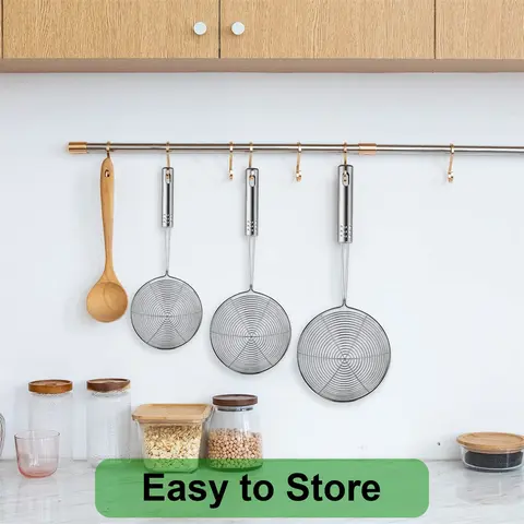 Grytsil och pastasil - Justerbar sil med klämma för kastruller, stekpannor och skålar - Kökssil 6 best sales pastasil - №4