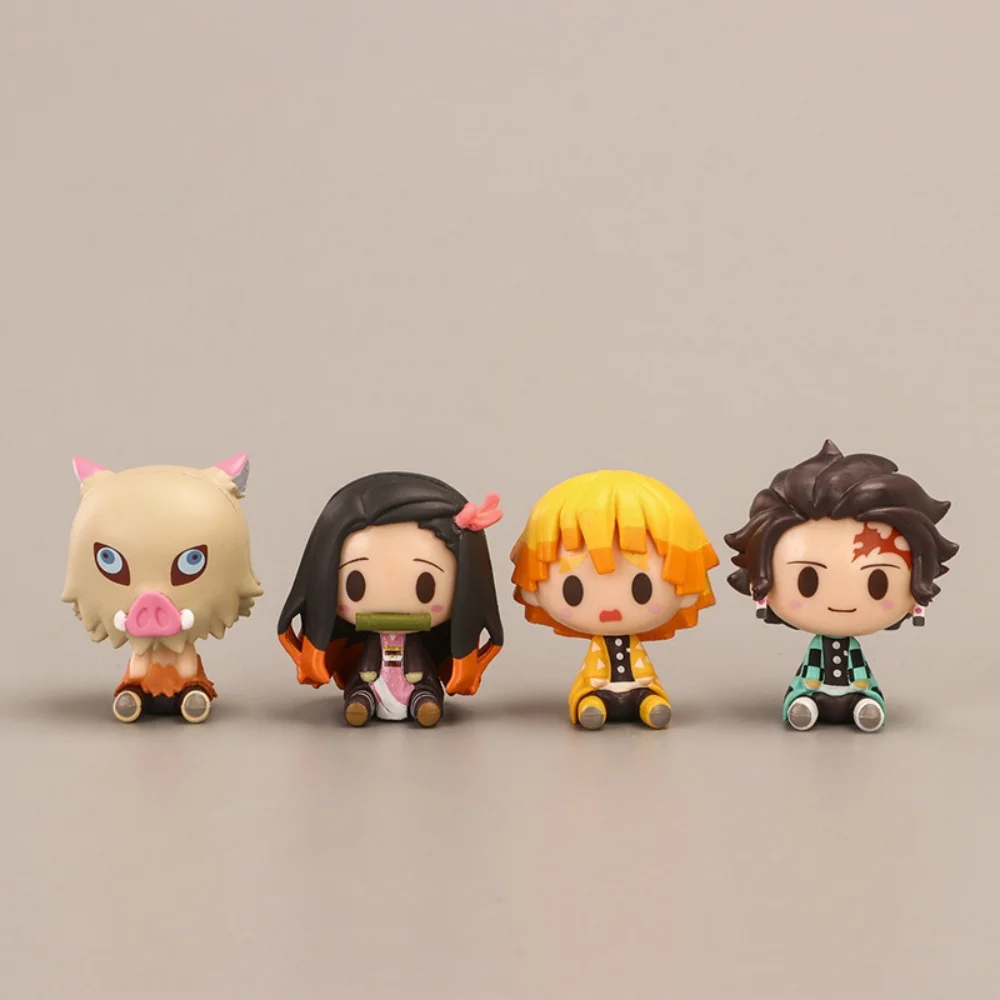 

Anime Character Demon Slayer Figurine, Tanjiro Kamado, Nezuko Kamado Figurine Model Desktop Ornament