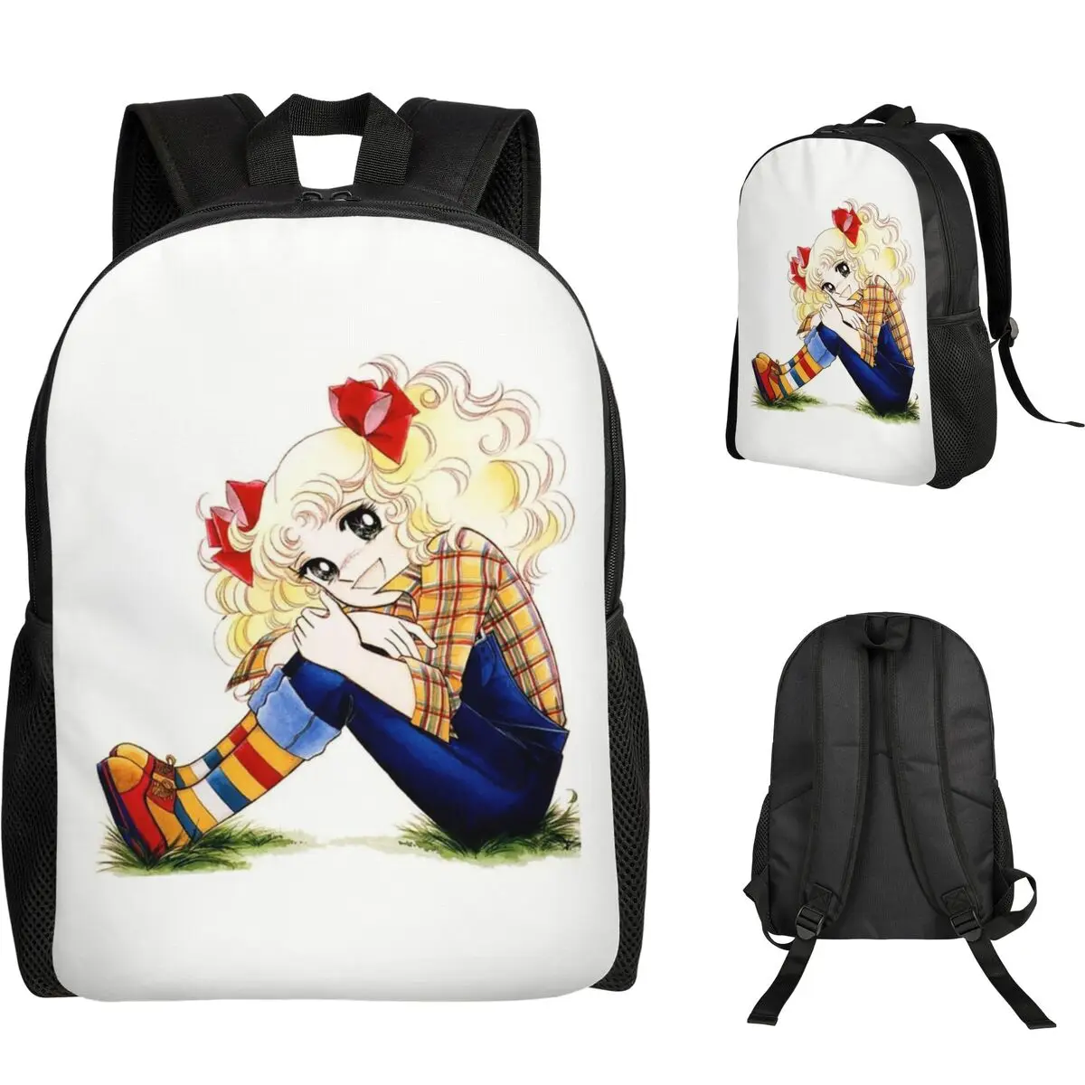 Candy Candy Anime Manga Backpack Student Boys Girls BookBag School Bag Laptop Shoulder Bags