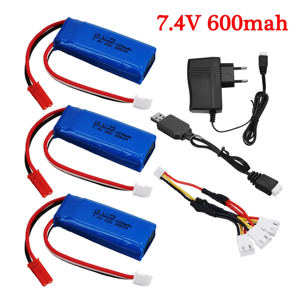 

7.4V 600mAh Lipo Battery for WLtoys K969 K979 K989 K999 P929 P939 RC drift Car spare Parts 2S Battery For wltoys k989