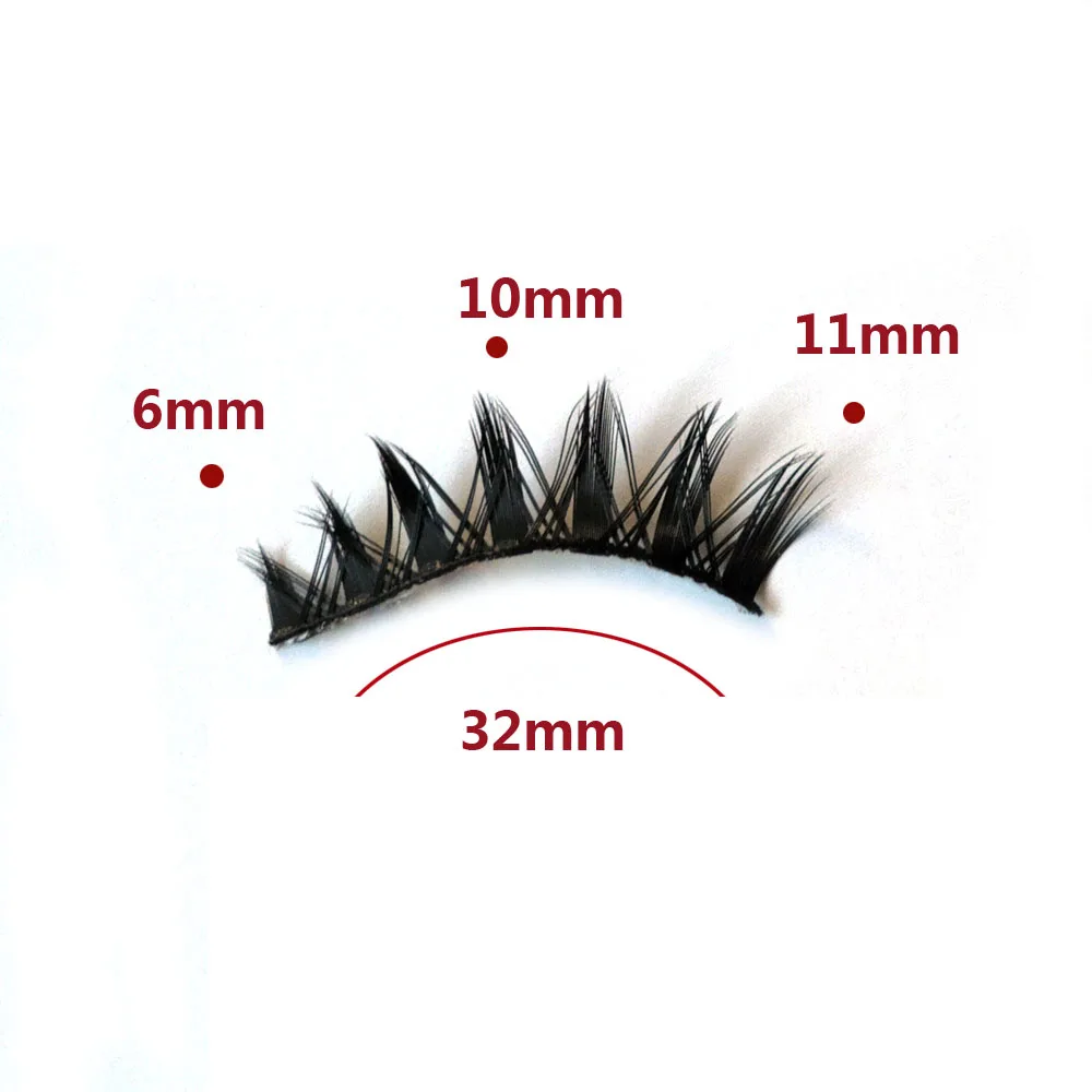 5 Pairs/set Mink False Eyelashes Wispy Criss-cross Fluffy Long Thick Natural Little Devil Handmade Eye Makeup Tools