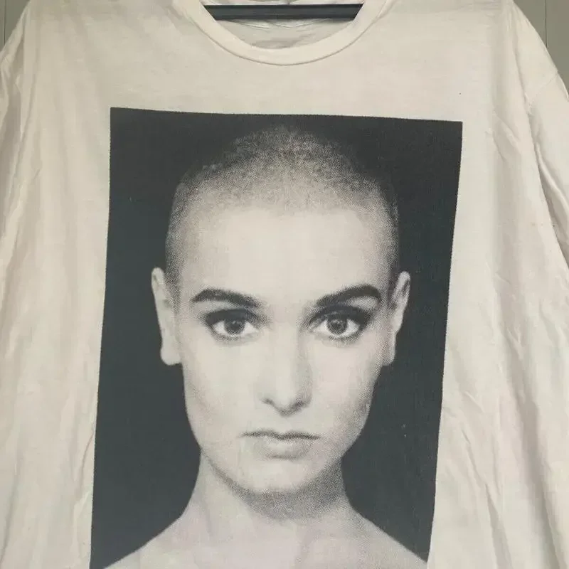Sinead O Connor Potrait Fight The Re Al Enemy White T Shirt S 4Xl