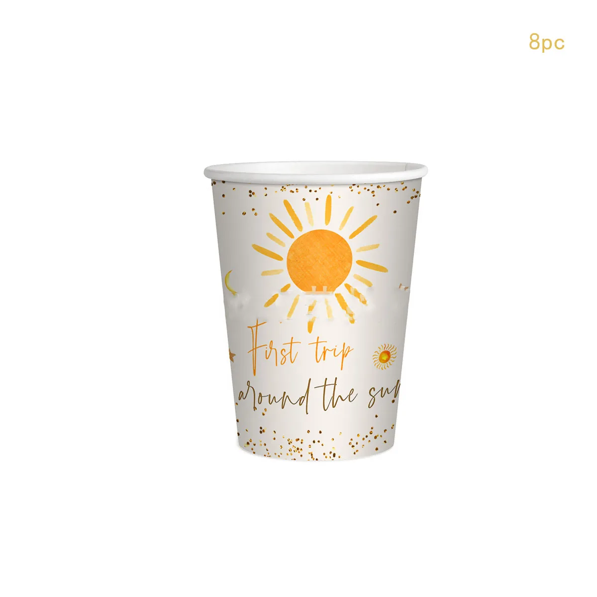 Travel Sun Theme Paper Cup Plates Napkins Balloon Banner First Trip Around The Sun Birthday Disposable Tableware Babyshower