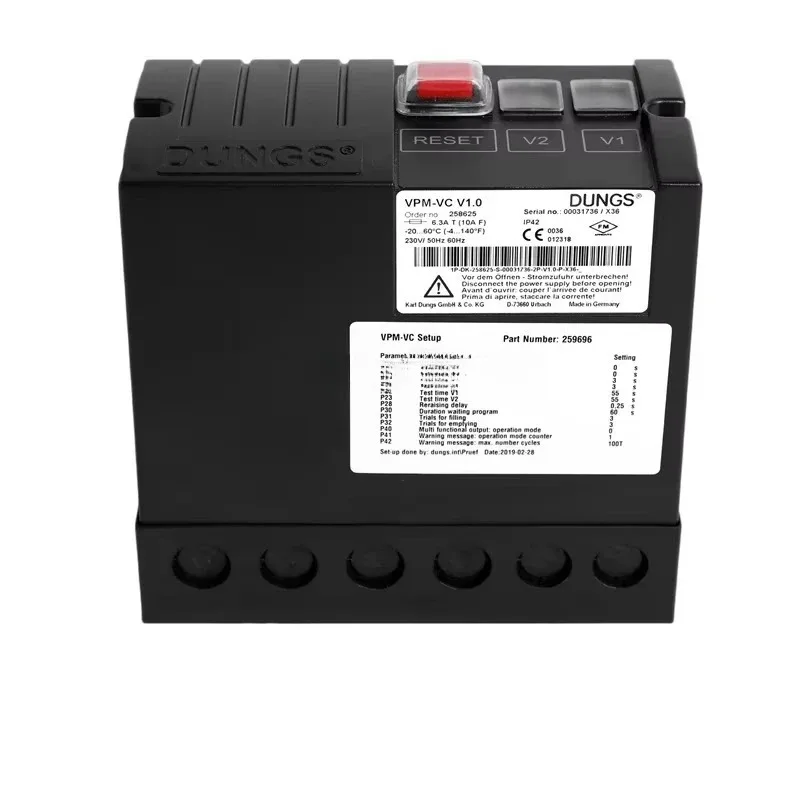 Valve Certification System Program Controller VPM-VC V1.0