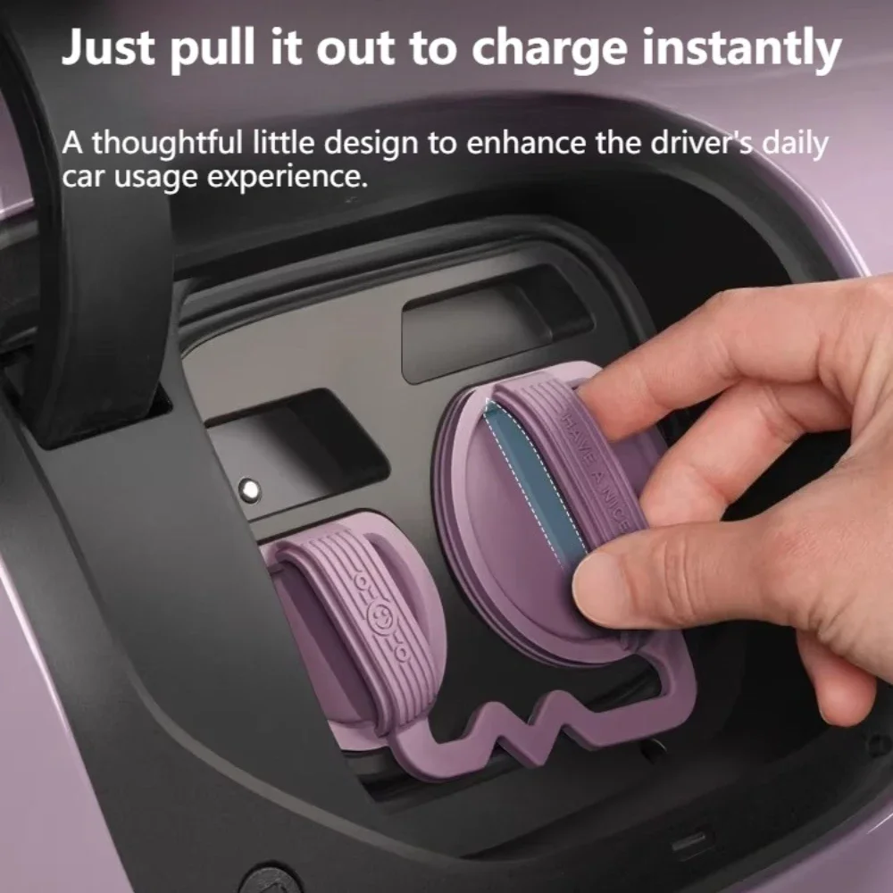 For Xiaomi YU7 Charging Port Waterproof Cover Silicone Integrated Dustproof Protector Car Accessories
