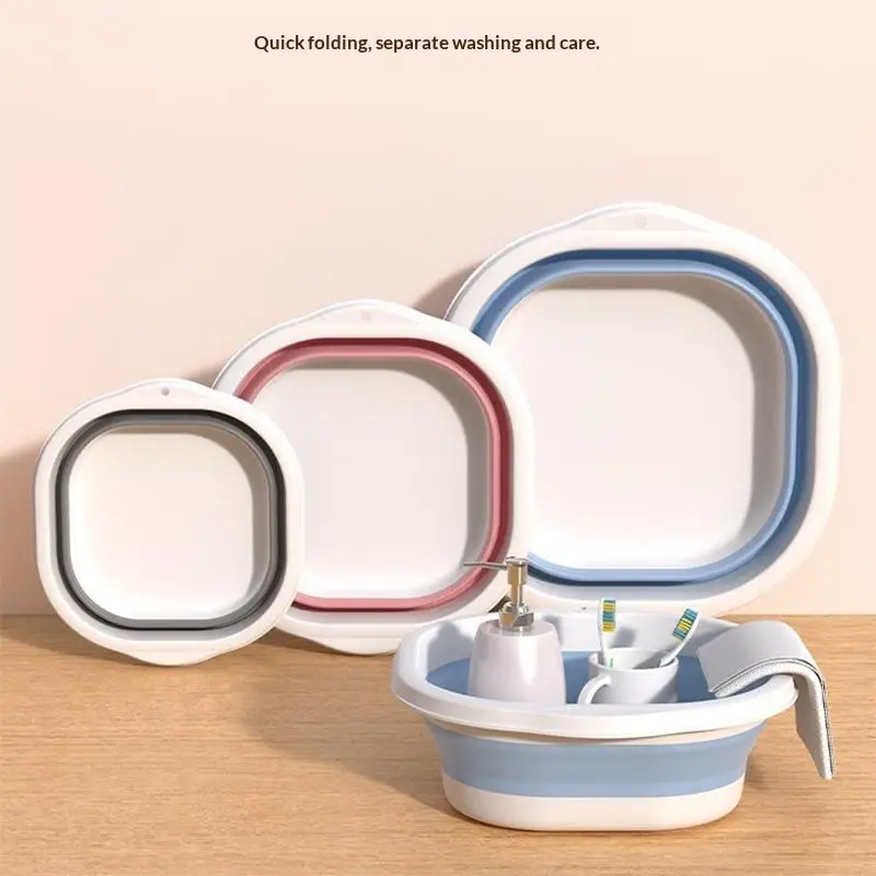 

Household Folding Washbasin Portable Compression Basin for Travel Camping Water Storage and Picnic Use