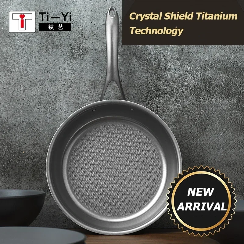 Titanium Frying Pan 2.2L Beef Honeycomb Frying Pan Non stick Titanium Cooker Induction Cooker Gas Stove Universal Kitchenware