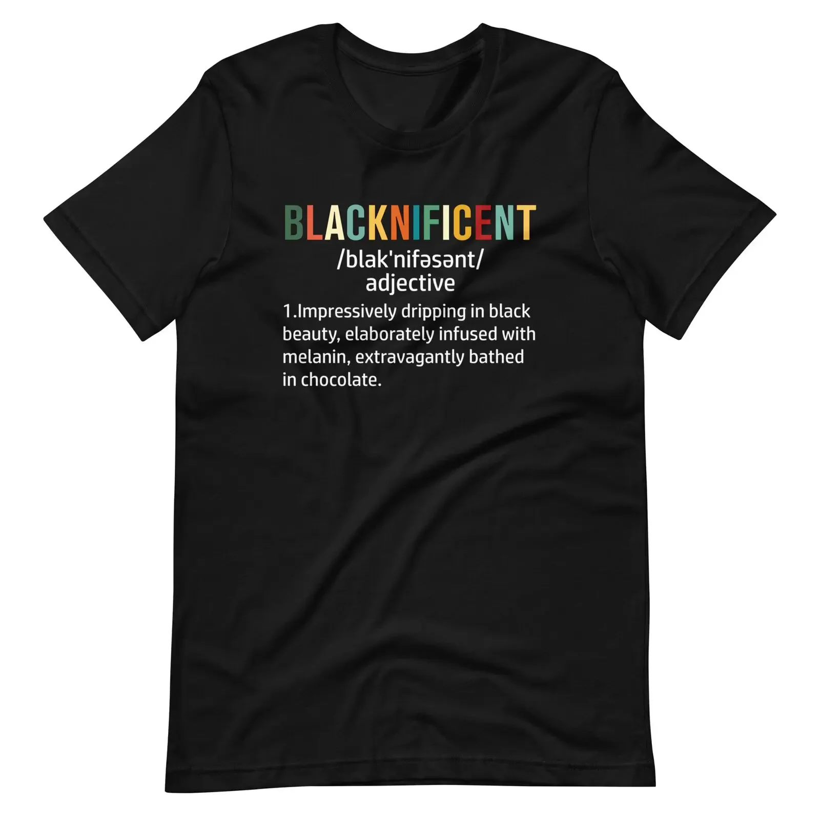 Blacknificent Definition Proud Black History Month Unisex t-shirt