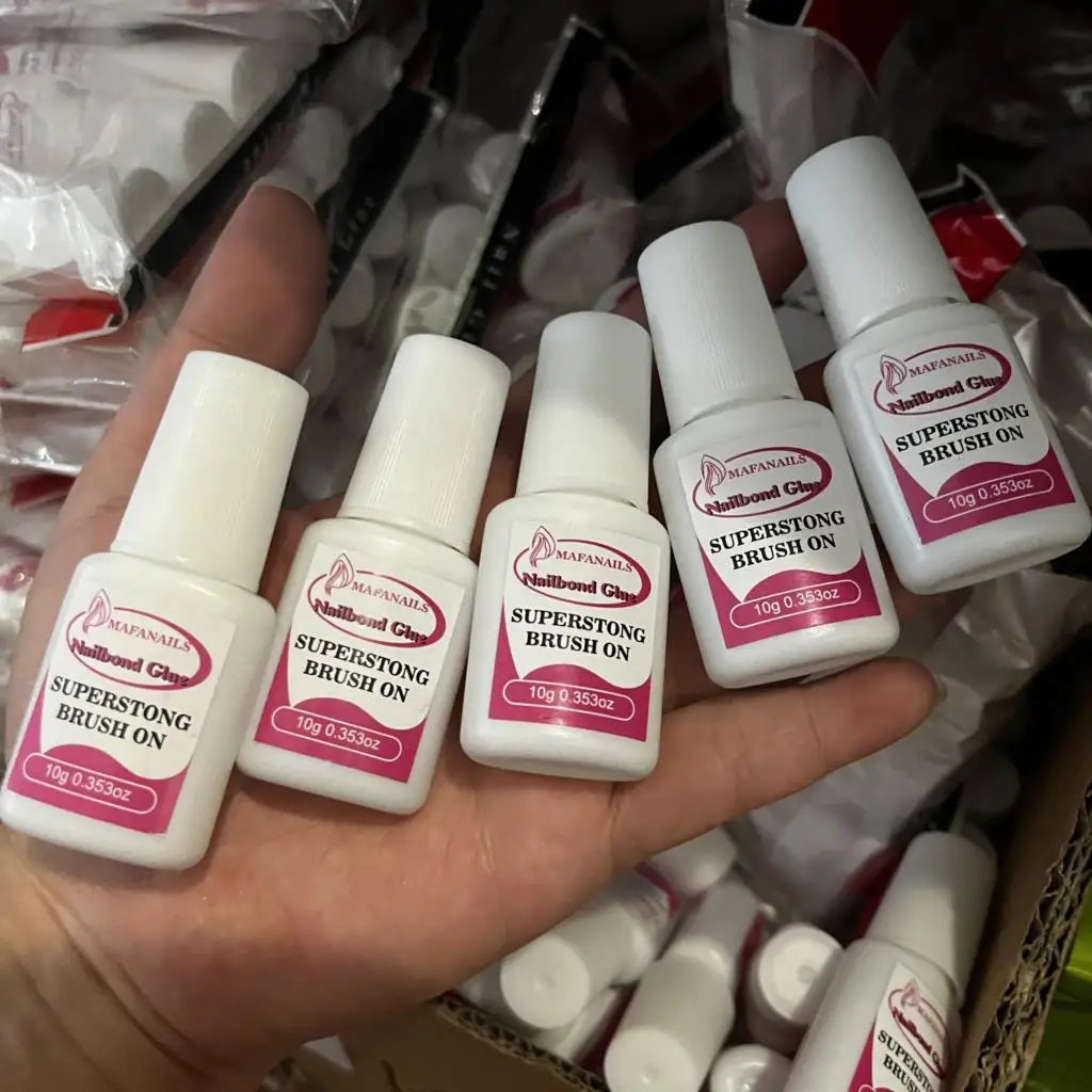 

2/10ML Nail Glue For Fake Nails Rhinestones Gel For Manicure Fast Drying Adhesive Glue For False Nail Tips Stick Gems Polish Y2K