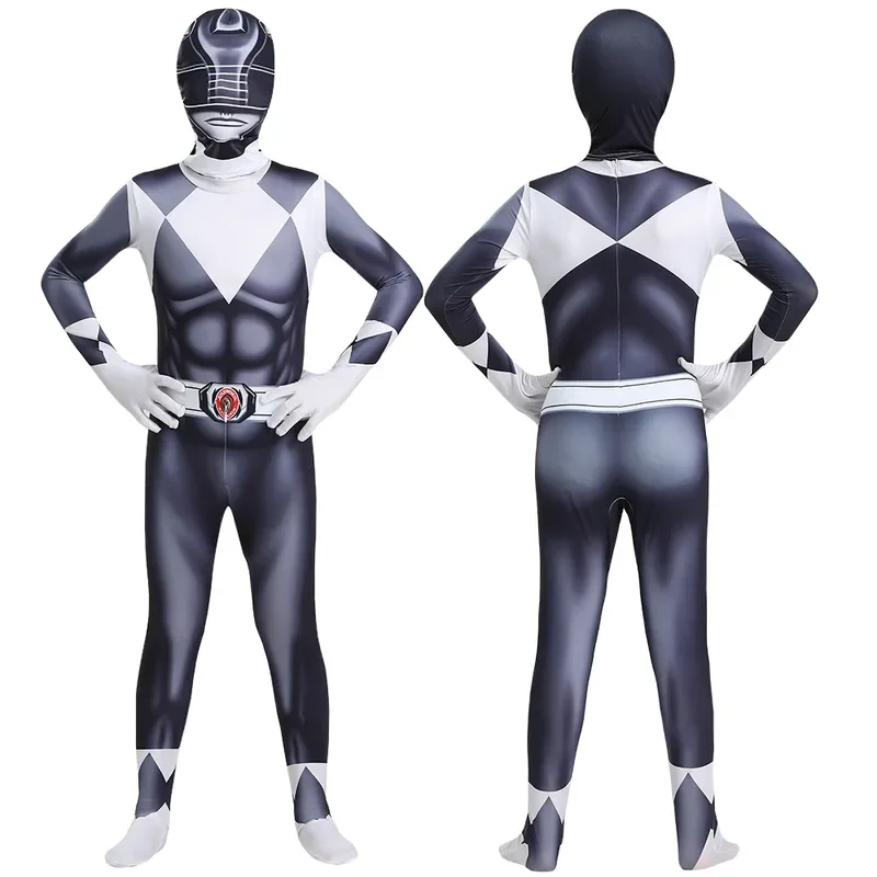 Fantasia Power Samurai Rangers คอสเพลย์เครื่องแต่งกายผู้ใหญ่เด็ก Morpher Mighty Morphin Mask Jumpsuit Zentai สูทฮาโลวีน