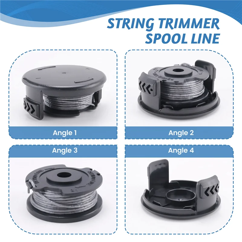

A96I-F016800385 String Trimmer Spool Line For Strimmer Trimmer ART 23 SL ART 26 ART 23-28 SL Replacement (1Spool+1Cap)