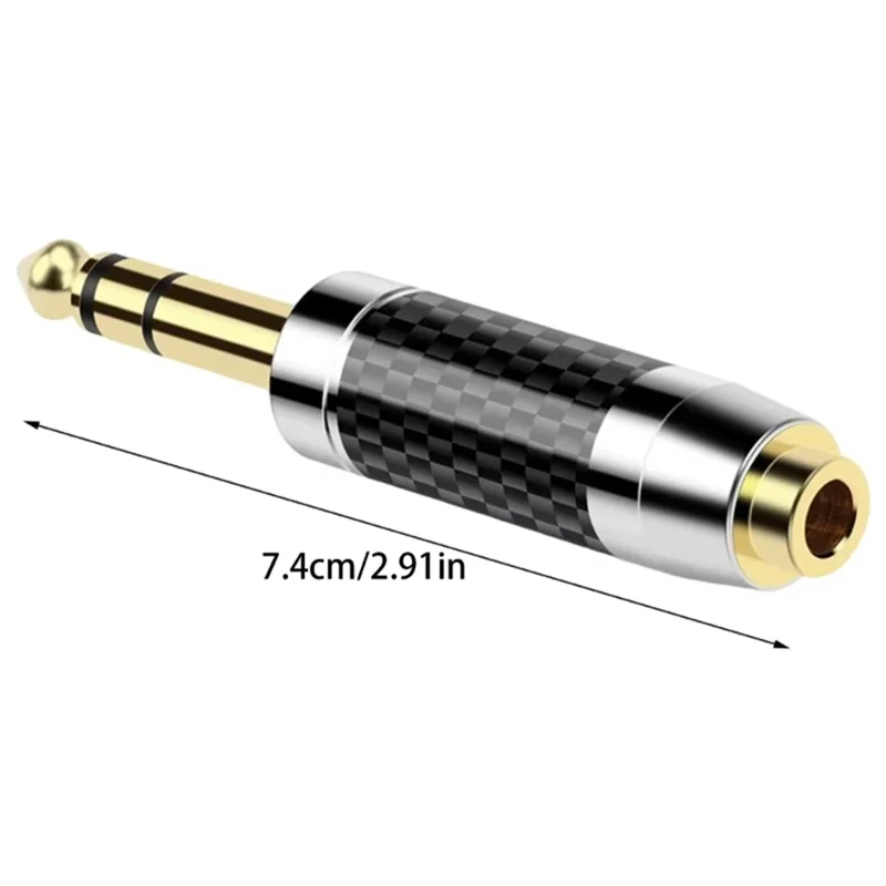 【A10R】6,35 mm tot 4,4 mm oortelefoonadapter vergulde geluidsconnectoren voor audioapparatuur, gitaren, mengbureaus, piano's, enz.
