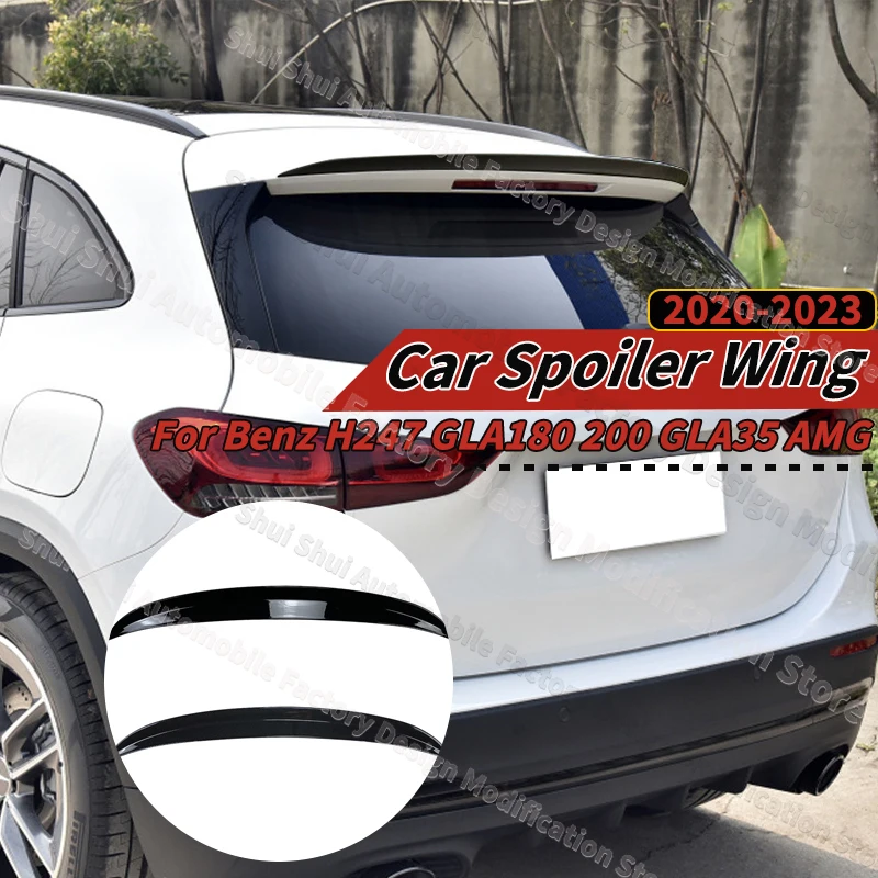 

Car Spoiler Wing for Mercedes-Benz H247 GLA180 200 GLA35 AMG 2020 2021 2022 2023 Rear Trunk Lip Spoiler Tail Fin Guard Board Lid