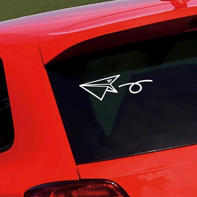 

Car stickers motorcycle and electric bike personalized and creative paper airplane reflective waterproof decals car accessories