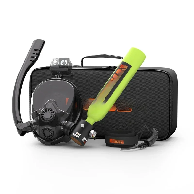 Snorkel 0.5L Portable Small With Full Face，Diving Cylinder Kit Snork