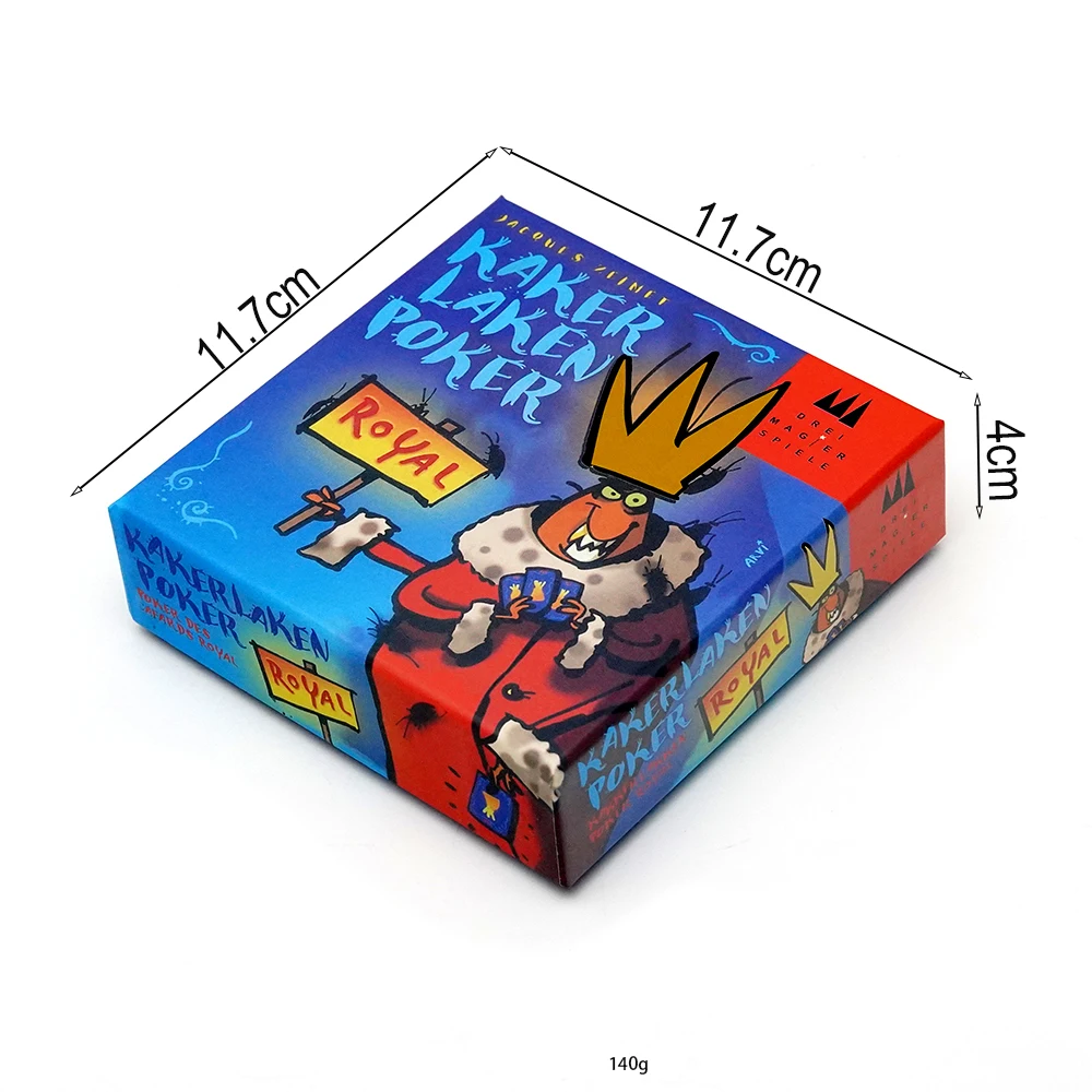Kakerlaken Poker Royal Gra karciana Blufowanie Zabawa Gra rodzinna Grywanie Zabawna gra karciana Zawodowa zabawa Kakerlaken Poker Royal
