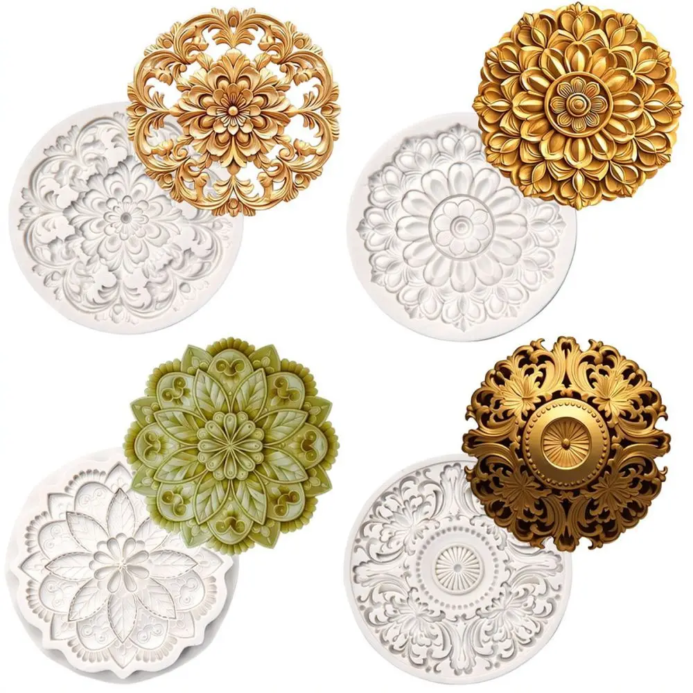 Flexible Silicone Flower Mould Craft Tool For Resin Casting Epoxy Jewelry Soap Making Fondant Baking