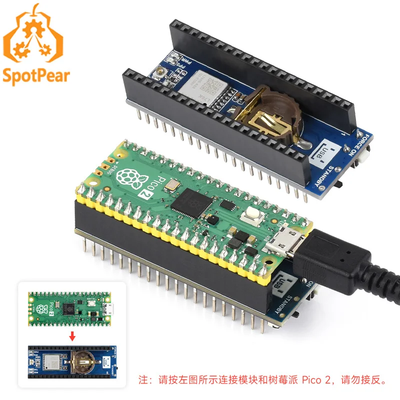 

Raspberry Pi Pico GNSS expansion board L76K GPS Beidou (BDS) GLONASS QZSS A-GNSS Pico-GPS-L76K For RP2040/RP2350