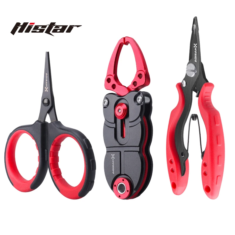 

HISTAR Fishing Grip Pliers Scissor Black Titanium Coating Anti Rust Super Strength Tool Accessories