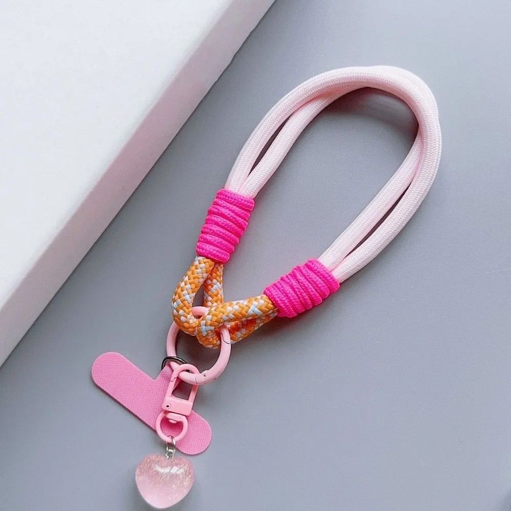 

Love Keychain Mobile Phone Strap Anti Lost Short Mobile Phone Lanyard Detachable Colorful Mobile Phone Charm Hanging Ornaments