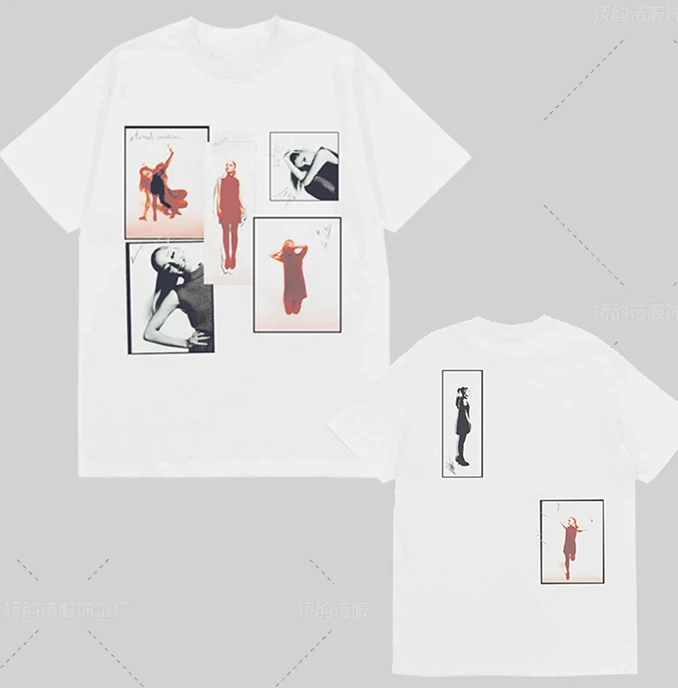 Ariana Grande Positions Album Aesthetic T Shirts Men Women Retro O-Neck Oversized Cotton T-shirt Hip Hop Fashion Clothing Tshirt