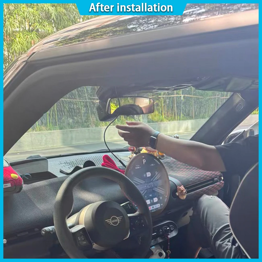 Untuk Mini Hatch Hardtop JCW Countryman Cooper S Sport C F66 F65 F67 U25 4K DVR Kamera Dasbor Perekam Video Lensa Sony