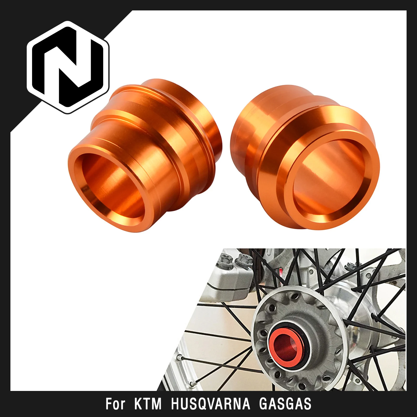 

NICECNC For KTM EXC 300 2017-2023 EXC EXC-F XC XCF SX SXF 125 200 250 300 350 400 450 500 Front Wheel Spacers Hub Collars