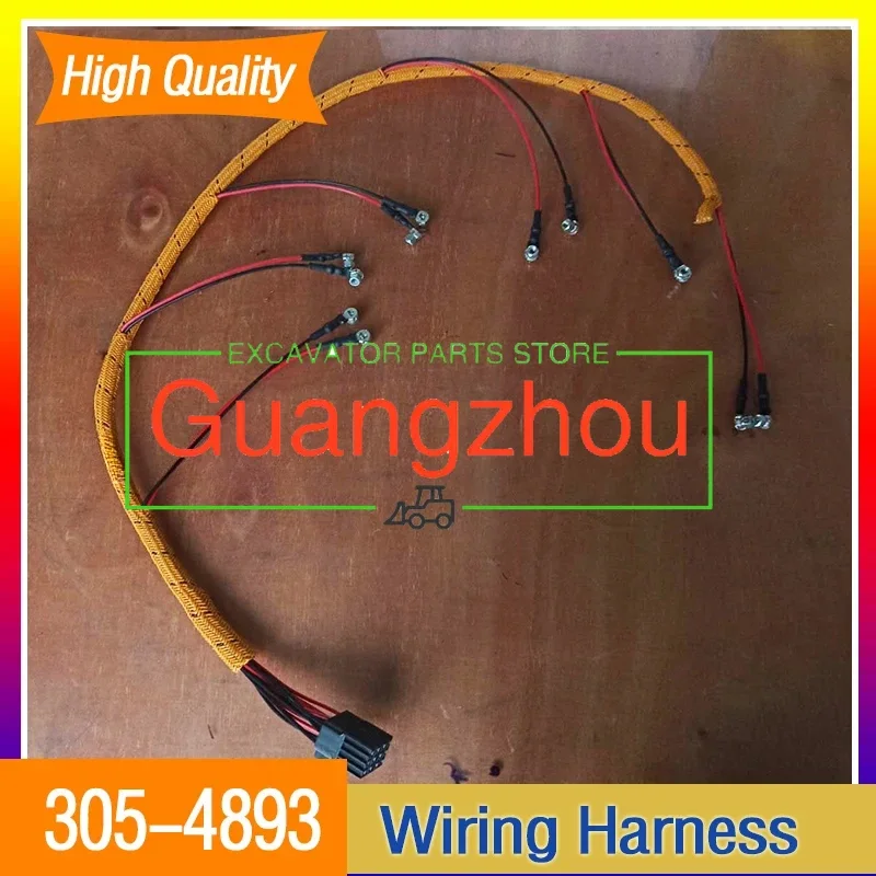 

Excavator E320D Fuel Injector Nozzle Wire Harness 305-4893 3054893 C6.4 Engine Wiring Harness 305 4893 Cable Accessories New