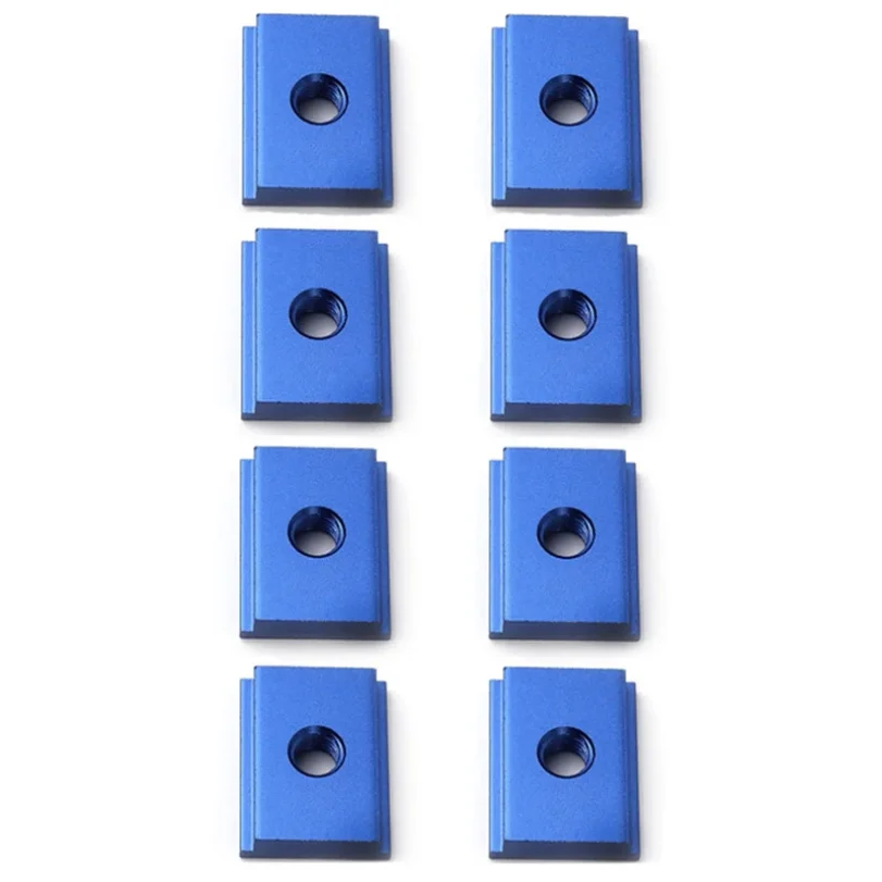 8pcs Workbench M6/M8 T Slot Nut Bolts T-track Slider Aluminum Alloy 30/45 Type Tracks Jigs Screw Slot Fastener Woodworking Tool