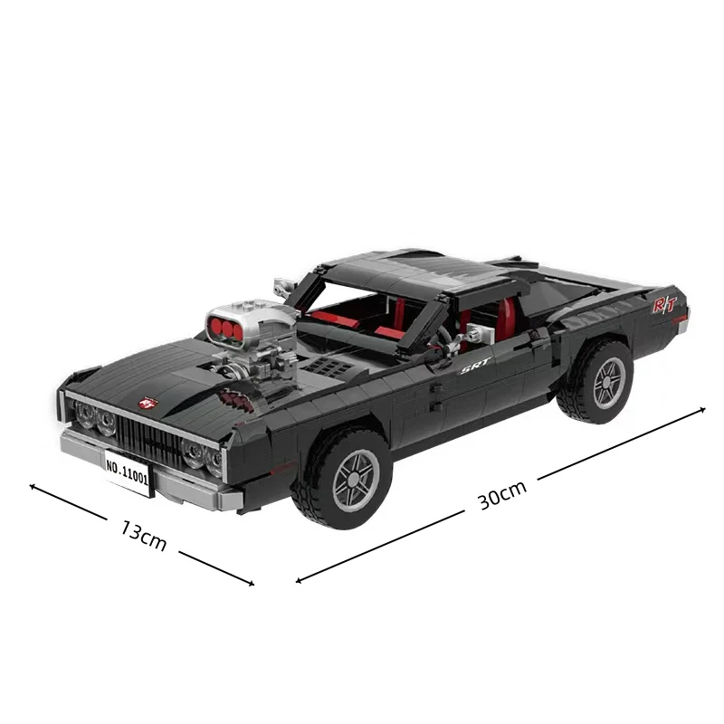 Black Muscle Car Building Blocks, Allowing You to Experience the Thrill and Passion of a Sports Car, Build Your Own Racing Legend, and Introduce You to the Charm of Muscle Cars. Easy to Assemble, Suitable for Multiple Occasions Such as Valentine's Day/Father's Day/Christmas/Birthday Gifts